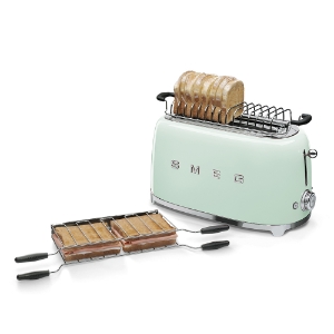 SMEG TSF02PGEU 50's Style 2-Schlitz-Toaster lang Pastellgrün 