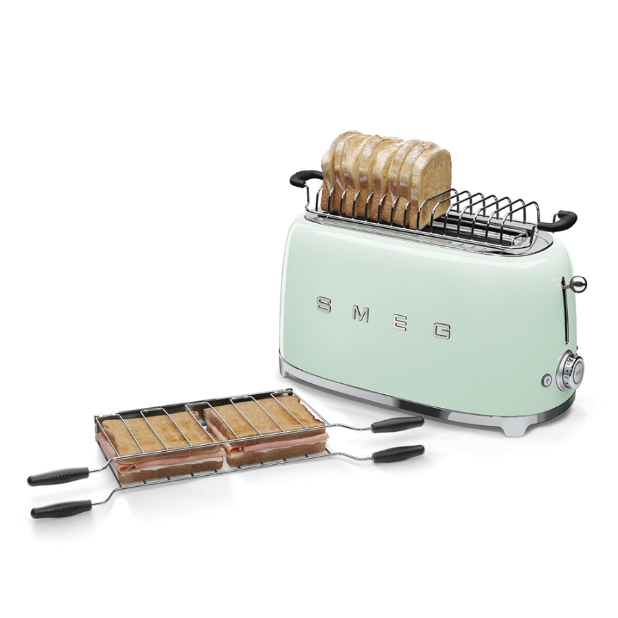 SMEG TSF02PGEU 50's Style 2-Schlitz-Toaster lang Pastellgrün 