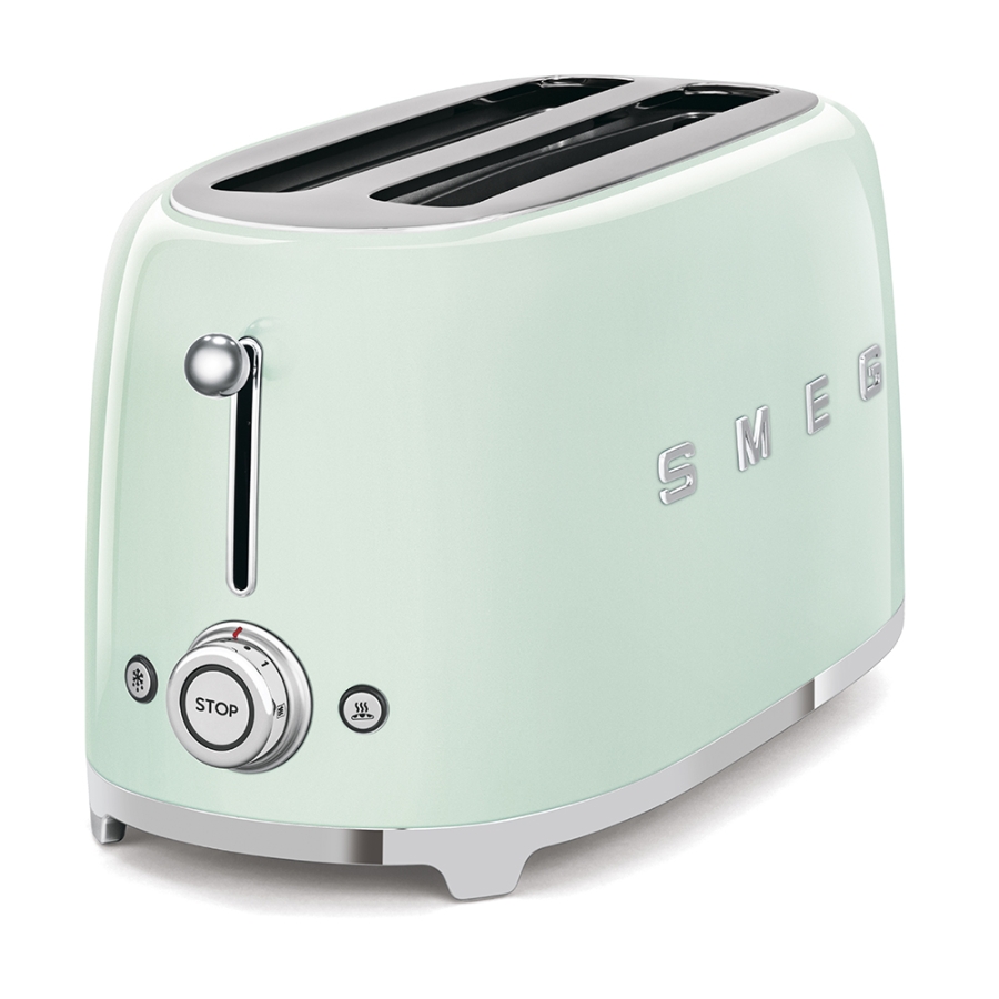 SMEG TSF02PGEU 50's Style 2-Schlitz-Toaster lang Pastellgrün 