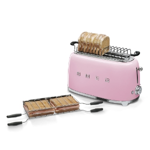 SMEG TSF02PKEU 50's Style 2-Schlitz-Toaster lang Pink 
