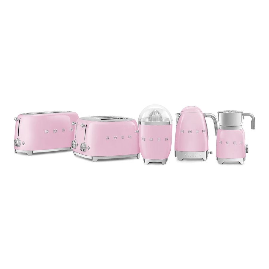 SMEG TSF02PKEU 50's Style 2-Schlitz-Toaster lang Pink 
