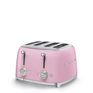 SMEG TSF03PKEU 50's Style 4-Schlitz-Toaster Cadillac Pink 
