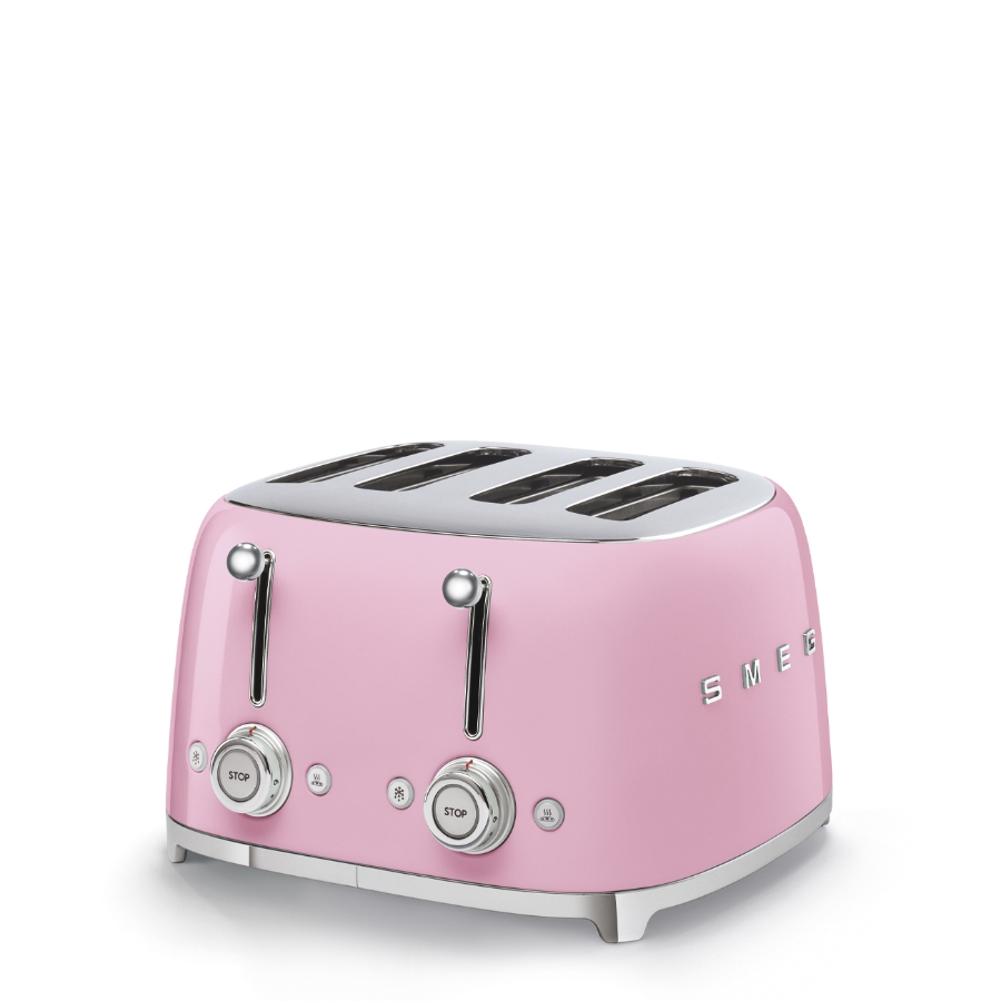 SMEG TSF03PKEU 50's Style 4-Schlitz-Toaster Cadillac Pink 