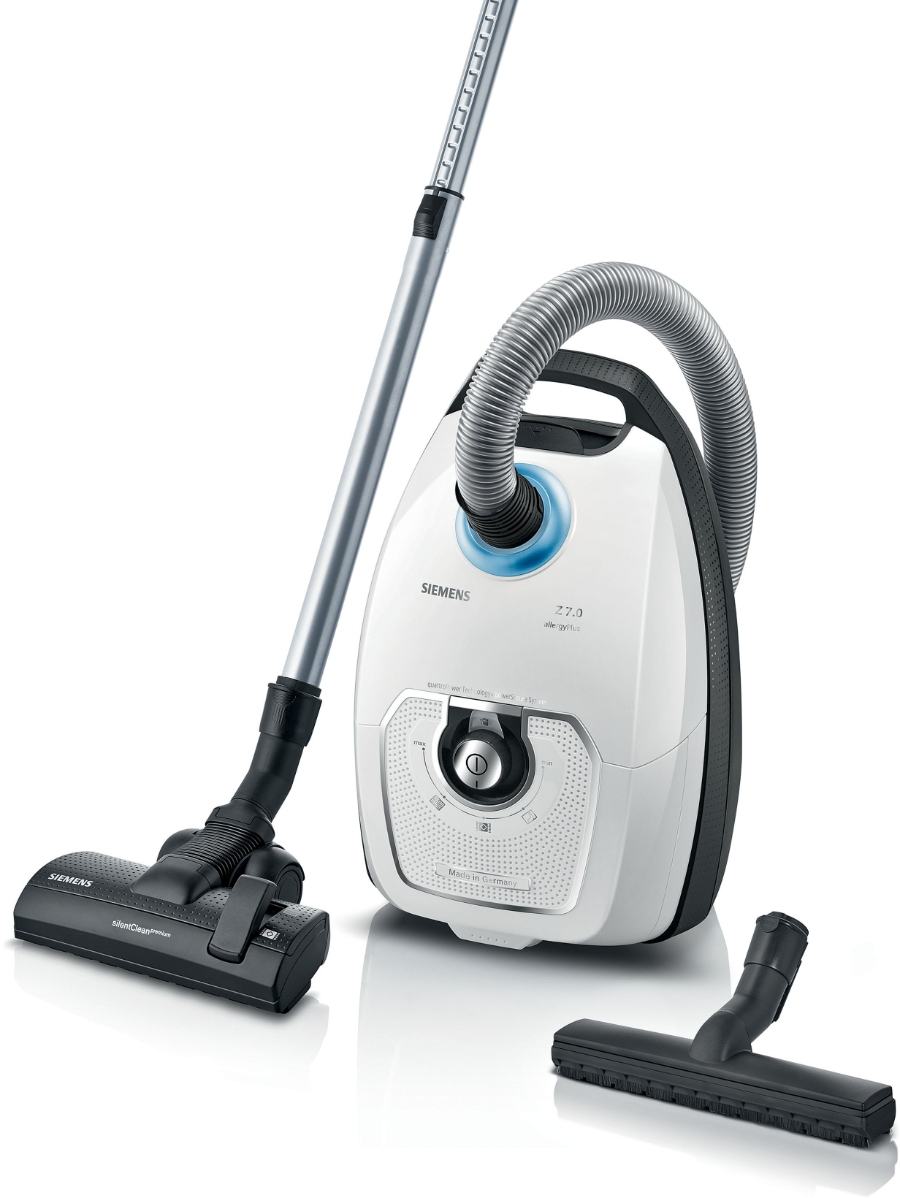 Siemens VSZ7442S Z 7.0 Bodenstaubsauger mit Staubbeutel weiß 