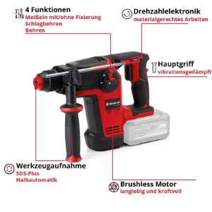 Einhell TP-HD 18/26 Li BL - Solo Akku-Bohrhammer 