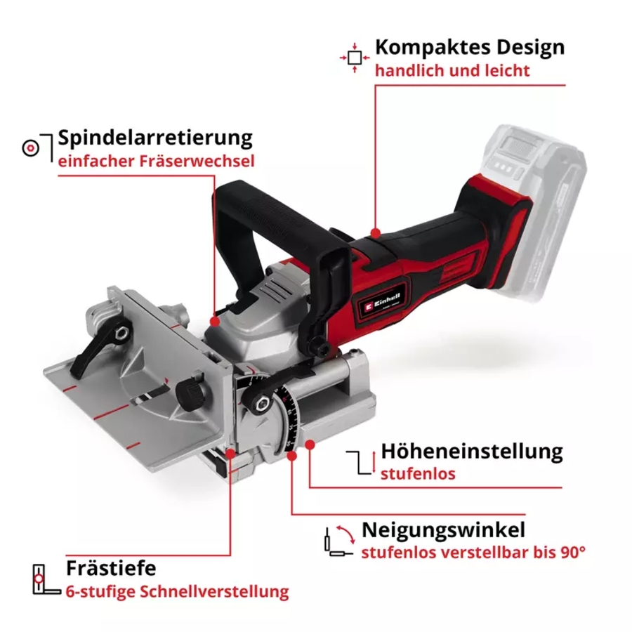 Einhell TE-BJ 18 Li - Solo Akku-Flachdübelfräse 