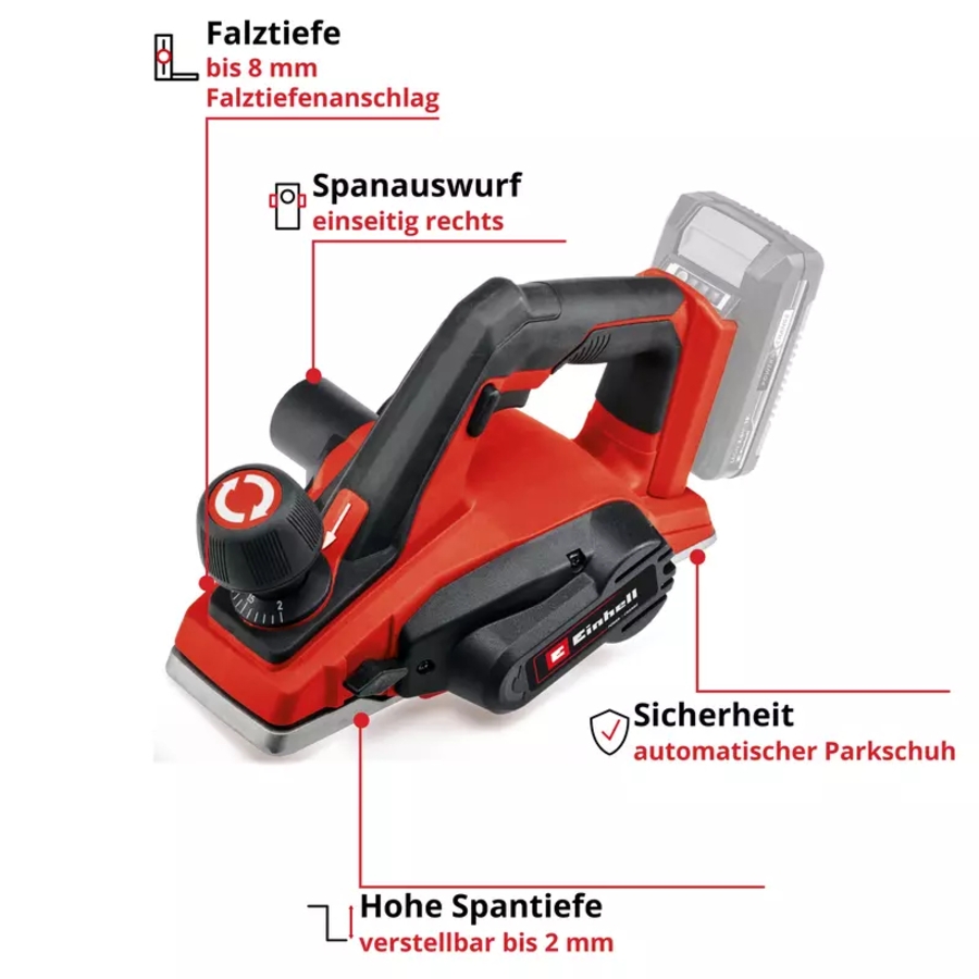 Einhell TE-PL 18/82 Li - Solo Akku-Hobel 