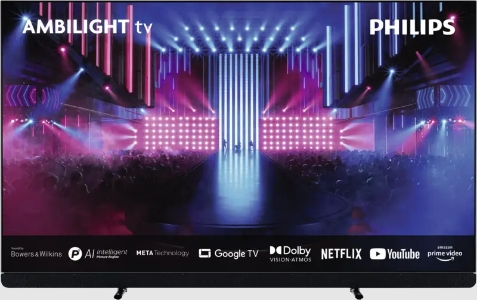 Philips 65OLED909/12 4K Ultra HD, Google TV-Smart-TV, schwarz 