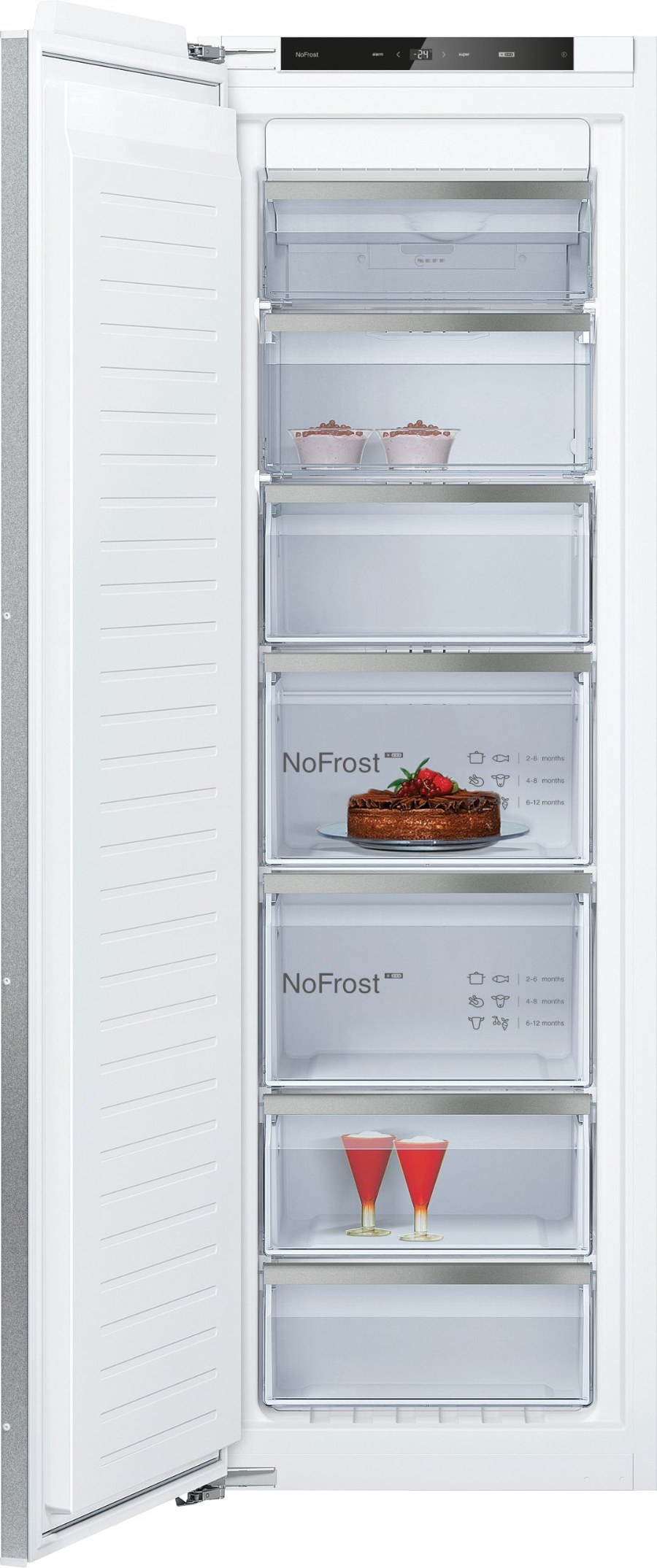 Neff GI7813CE0 N70 Einbau Gefrierschrank  Nofrost Flachscharnier mit Softeinzug (Festtürmontage)