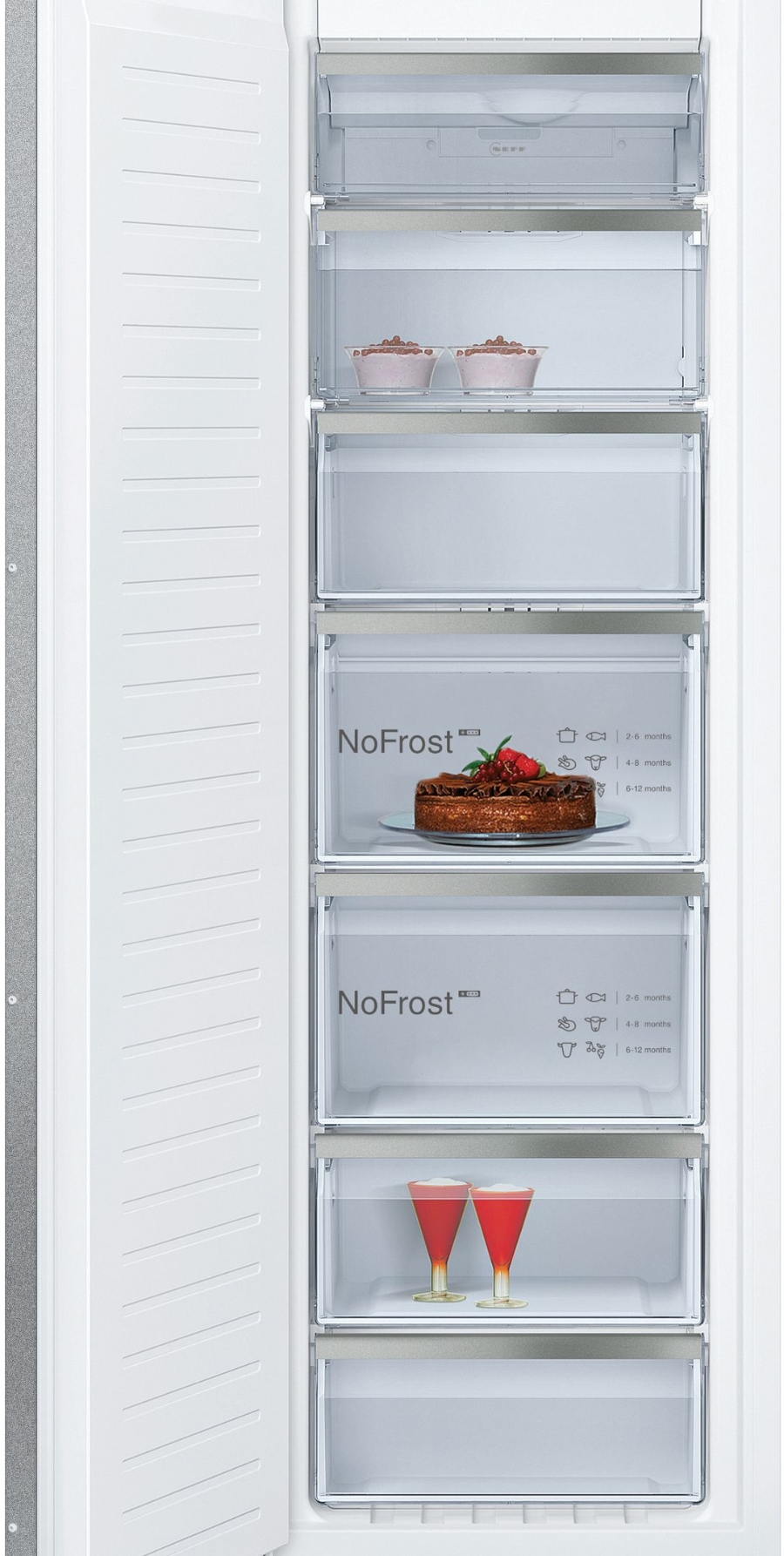 Neff GI7813CE0 N70 Einbau Gefrierschrank  Nofrost Flachscharnier mit Softeinzug (Festtürmontage)