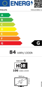 Philips 55OLED909/12 4K Ultra HD, Google TV-Smart-TV, schwarz  F Fernseher