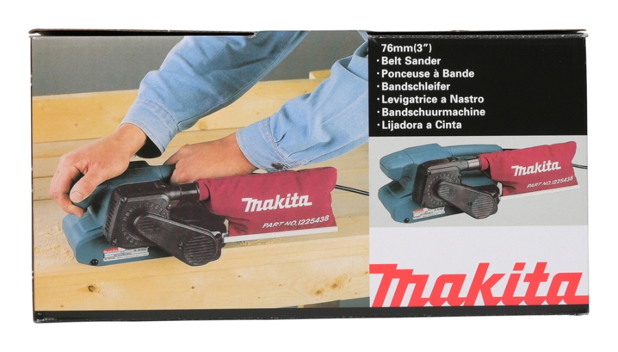 Makita 9911 Bandschleifer 650 W • 75 – 270 m/min • 76 mm