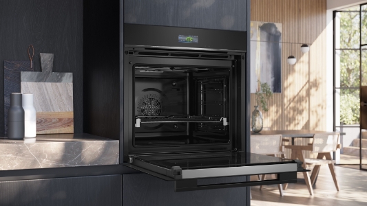 Siemens HB774GLB1 iQ700, Einbau-Backofen , 60 x 60 cm Schwarz, Edelstahl