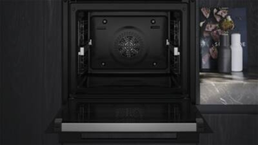 Siemens HB774GLB1 iQ700, Einbau-Backofen , 60 x 60 cm Schwarz, Edelstahl
