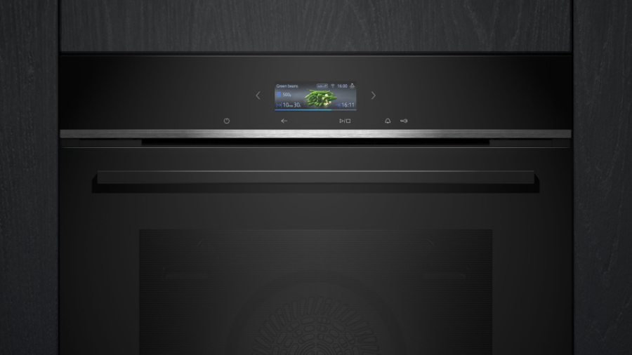 Siemens HB774GLB1 iQ700, Einbau-Backofen , 60 x 60 cm Schwarz, Edelstahl