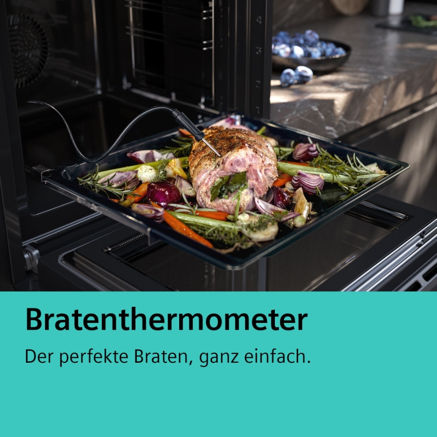 Siemens HB774GLB1 iQ700, Einbau-Backofen , 60 x 60 cm Schwarz, Edelstahl