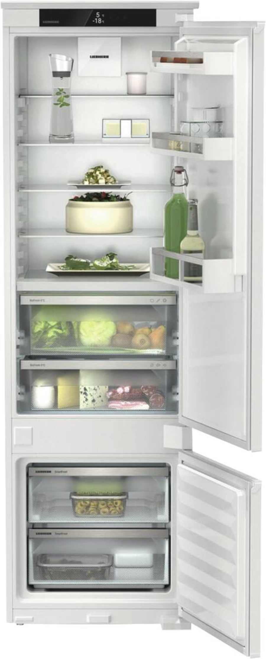 Liebherr ICBSd 5122-22 Kühl-Gefrierkombination Einbu weiß mit BioFresh und SmartFrost,Schlepptür