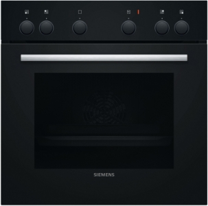 Siemens HE010FBA0 iQ100, Einbau-Herd, 60 x 60 cm Schwarz, Edelstahl
