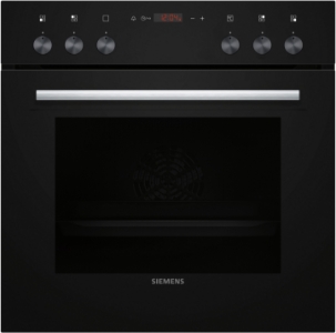 Siemens HE013FBB0 iQ100, Einbau-Herd, 60 x 60 cm Schwarz, Edelstahl