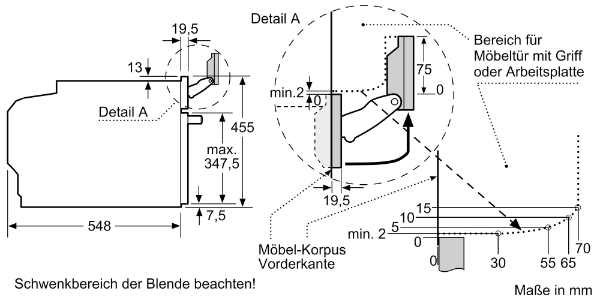 Bosch CSG7361B1 Einbau-Kompaktdampfbackofen 60 x 45 cm Schwarz 
