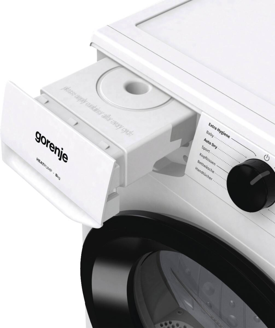 Gorenje DHNE83/AT Wärmepumpentrockner Stand 60 cm weiß A+++ 8 kg 
