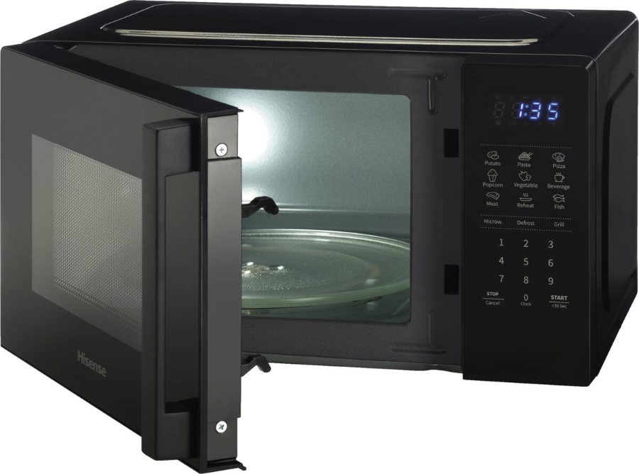 Hisense H20MOBS4HG  Mikrowelle mit Grill schwarz 20 Liter 