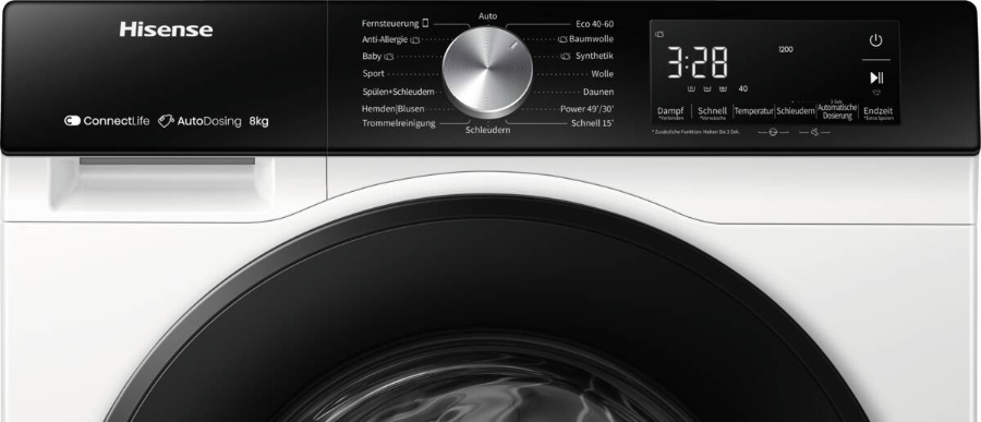 Hisense WF3S8045BW3 Waschmaschine  Stand 8 kg 1400 U/Min Weiß  