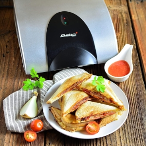 Steba SG40 Sandwichmaker Edelstahl-Schwarz 
