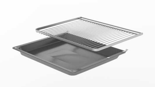 Siemens HE213BBS3 iQ300, Einbau-Herd, 60 x 60 cm Backwagen Schwarz