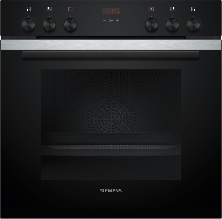 Siemens HE213BBS3 iQ300, Einbau-Herd, 60 x 60 cm Backwagen Schwarz