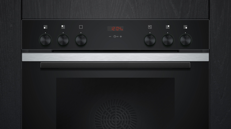 Siemens HE213BBS3 iQ300, Einbau-Herd, 60 x 60 cm Backwagen Schwarz