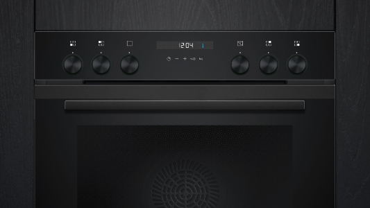 Siemens HE217GBB3 iQ500, Einbau-Herd, 60 x 60 cm Deep black inox