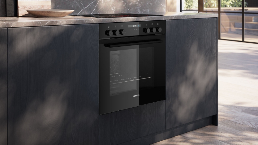 Siemens HE217GBB4 Q500, Einbau-Herd, 60 x 60 cm Deep black inox