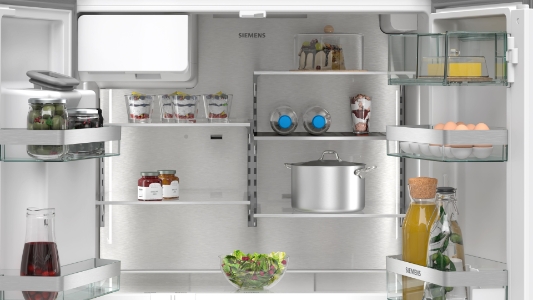 Siemens KF96DAXEA iQ500  Multi Door 83 x 90.5 cm Gebürsteter schwarzer Stahl,NoFrost