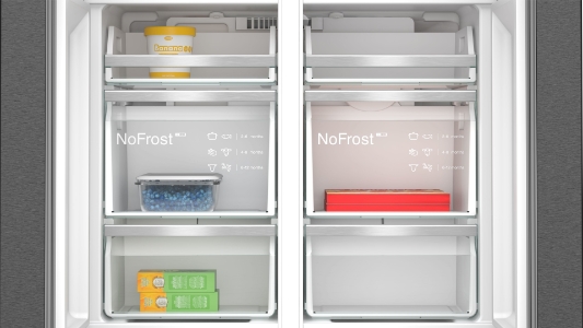 Siemens KF96DAXEA iQ500  Multi Door 83 x 90.5 cm Gebürsteter schwarzer Stahl,NoFrost
