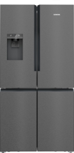 Siemens KF96DPXEA iQ700Side by Side mehrtürig NoFrost 183 x 90.5 cm, Gebürsteter schwarzer Stahl