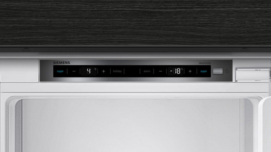 Siemens KI77SXFE0 iQ500, Einbau-Kühl-Gefrier-Kombination  mit Gefrierbereich unten, 157.8 x 55.8 cm, Flachscharnier
