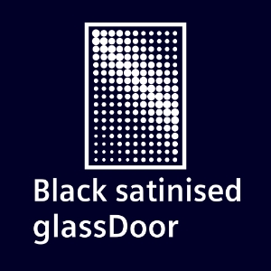 Siemens KG39NSBBF IQ700 Kühl-Gefrierkombination 203 x 60 cm, Schwarz Tür aus schwarzem, satinierten Glas