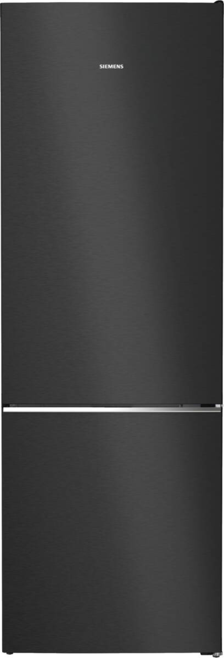 Siemens KG49NSBBF IQ700 Kühl-Gefrierkombination 203 x 70 cm, Schwarz Tür aus schwarzem, satinierten Glas