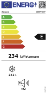Siemens GS36NGXEV Gefrierschrank Stand  NoFrost Schwarz   186 x 60 cm