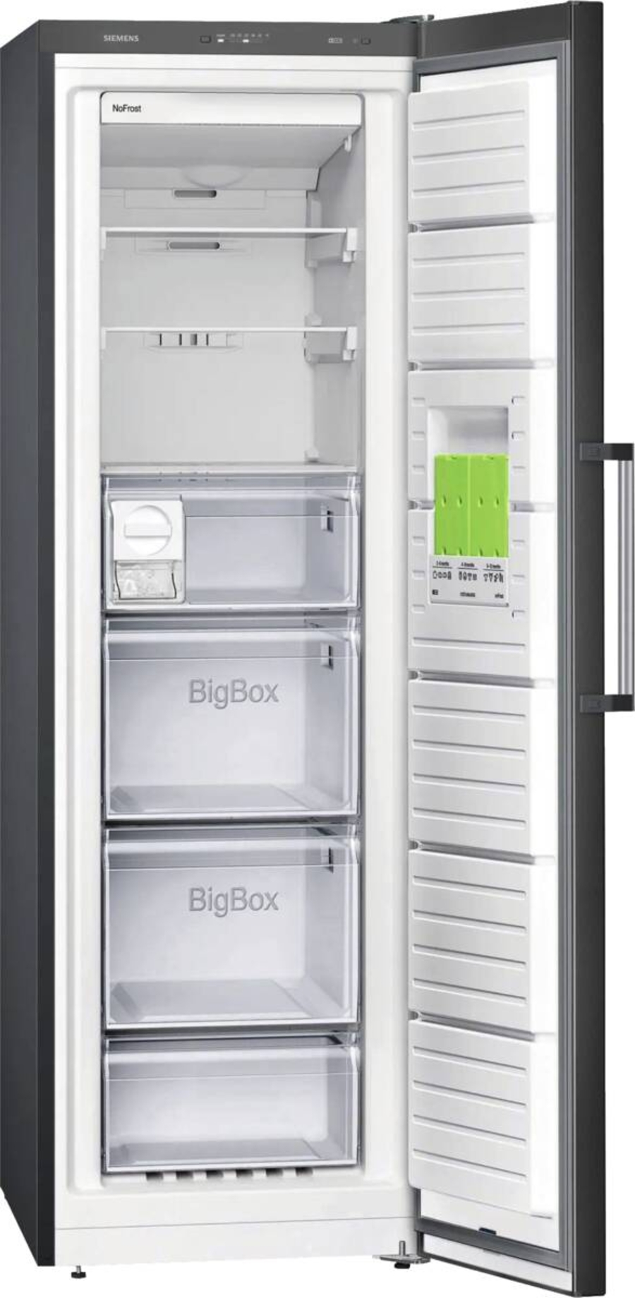 Siemens GS36NGXEV Gefrierschrank Stand  NoFrost Schwarz   186 x 60 cm