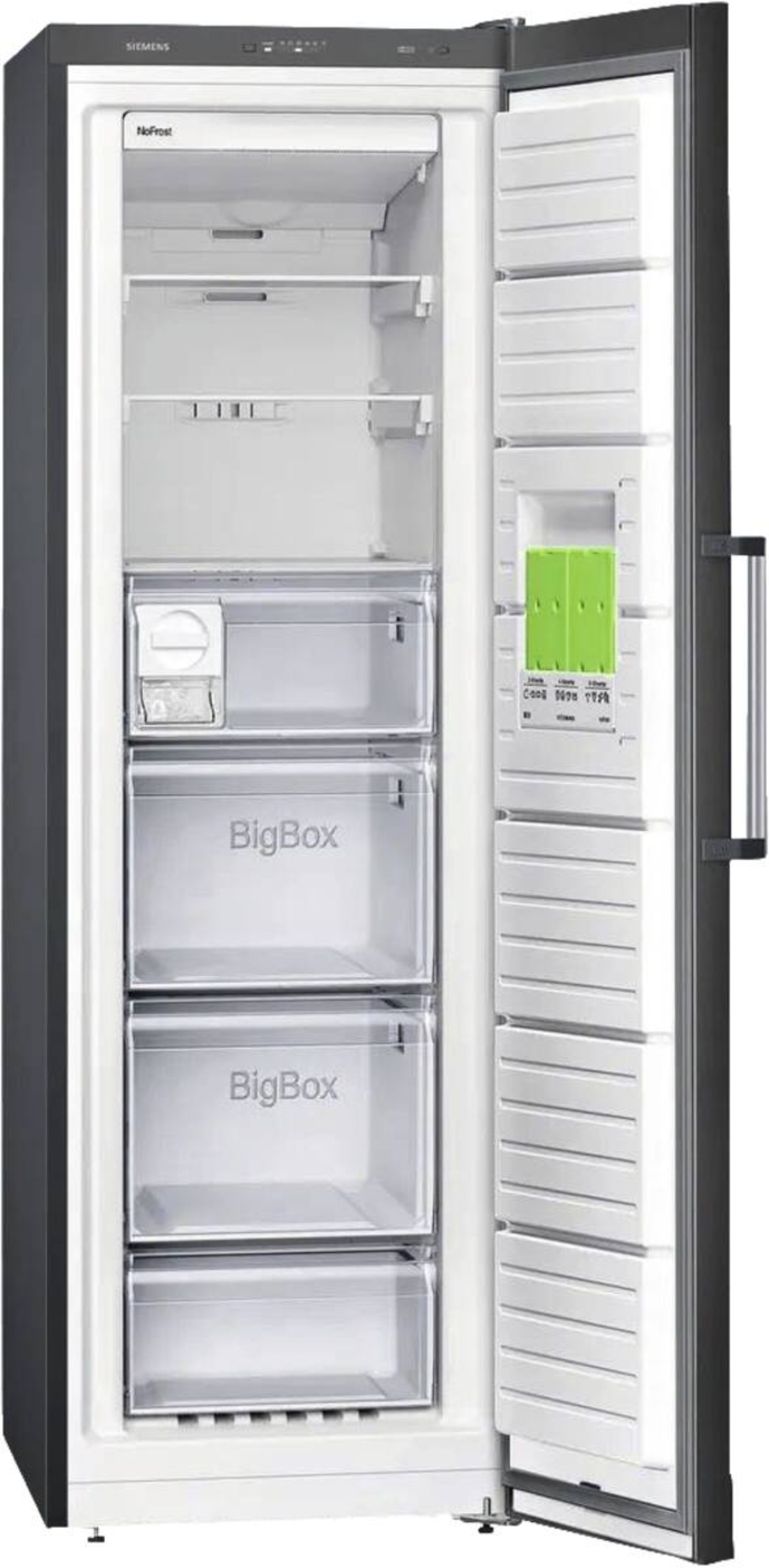 Siemens GS36NGXEV Gefrierschrank Stand  NoFrost Schwarz   186 x 60 cm