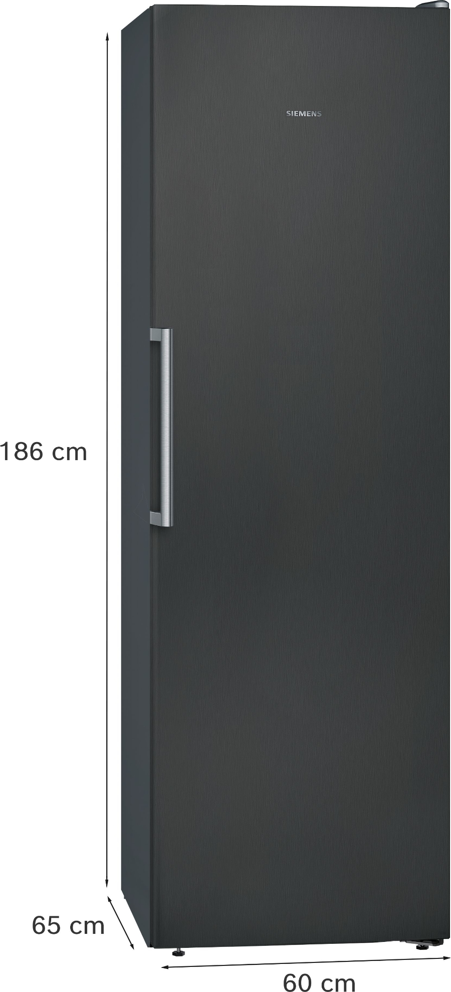 Siemens Extraklasse GS36NGXEV Gefrierschrank Stand  NoFrost Schwarz   186 x 60 cm