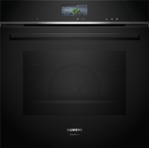 Siemens HR776GMB1 iQ700 Backofen mit Dampfunterstützung  Schwarz Bratenthermometer Plus,Pyrolyse