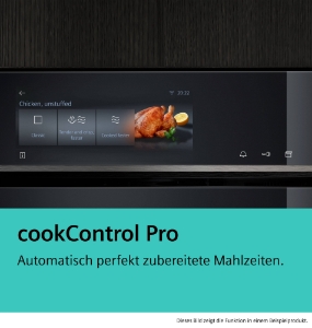 Siemens HR776GMB1 iQ700 Backofen mit Dampfunterstützung  Schwarz Bratenthermometer Plus,Pyrolyse