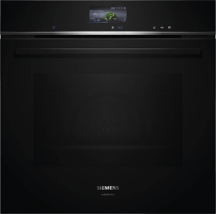 Siemens HR776GMB1 iQ700 Backofen mit Dampfunterstützung  Schwarz Bratenthermometer Plus,Pyrolyse