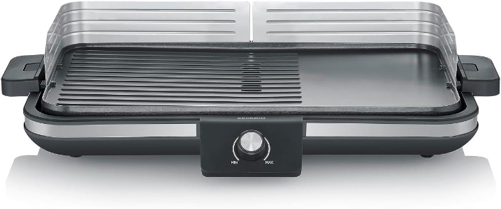 Severin PG 8564 Tischgrill, Plancha, 2300 Watt, stufenlose  Temperatureinstellung, 50x30 cm