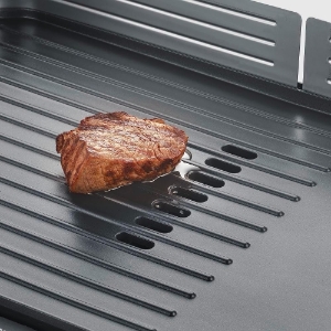 Severin PG 8564 Tischgrill, Plancha, 2300 Watt, stufenlose  Temperatureinstellung, 50x30 cm
