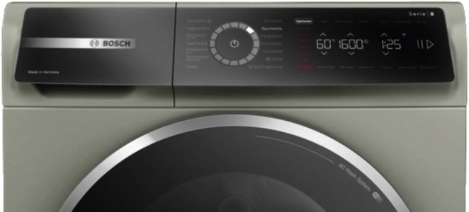 Bosch WGB2560X1 Serie 8, Waschmaschine Frontlader 10 kg 1600 U/min., Silber-inox