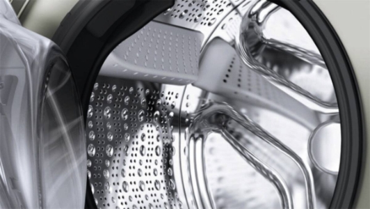 Bosch WGB2560X1 Serie 8, Waschmaschine Frontlader 10 kg 1600 U/min., Silber-inox